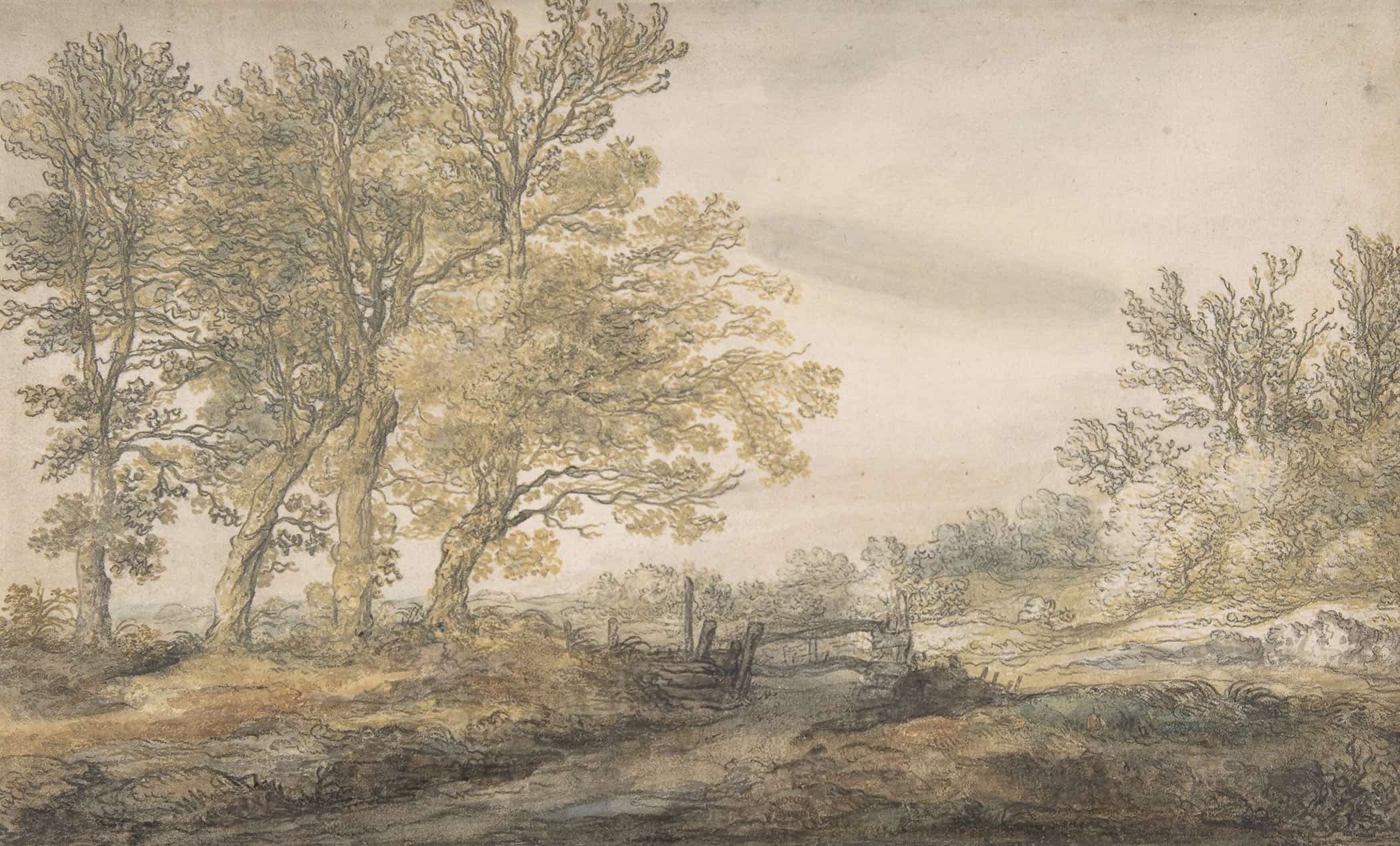 Landscape With Trees  By Aelbert Cuyp