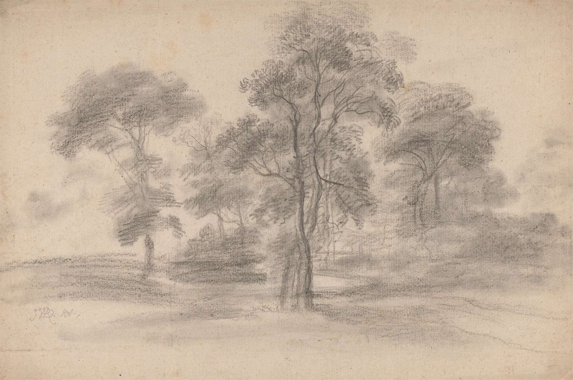 Landscape With Trees by James Ward