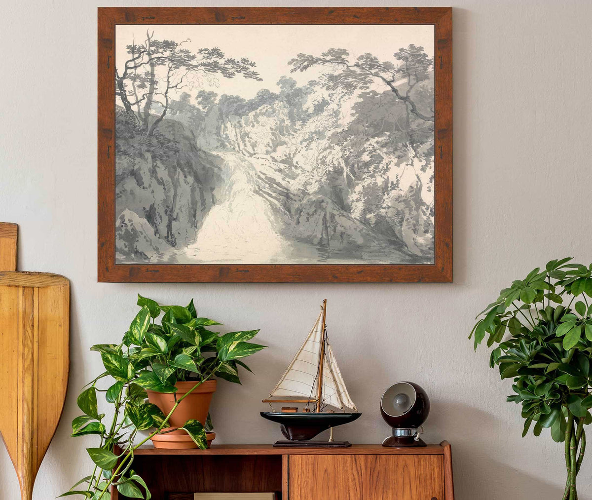 Landscape With Waterfall by Joseph Mallord William Turner