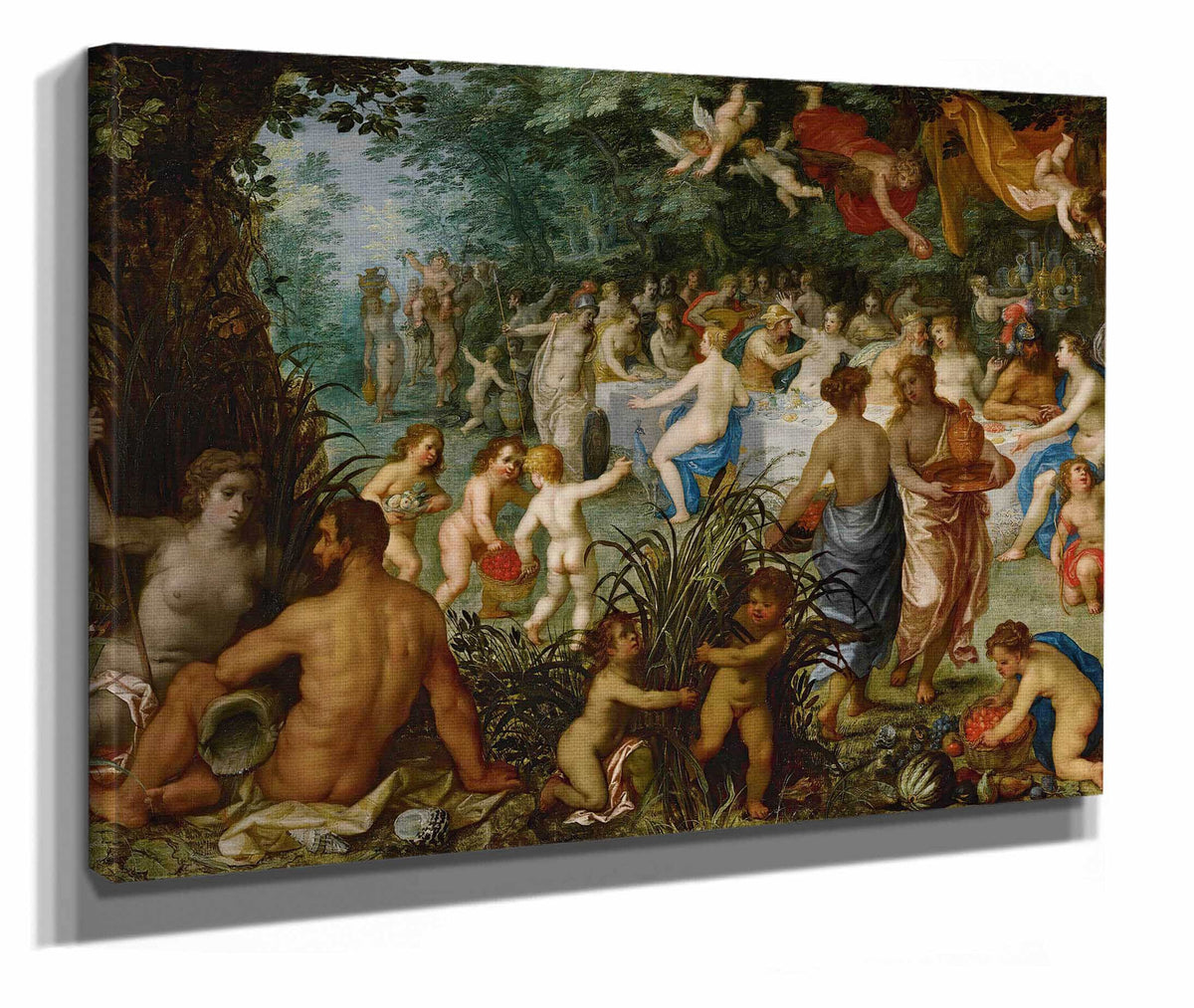 Landscape With Wedding Of Peleus And Thetis by Jan Brueghel The Elder