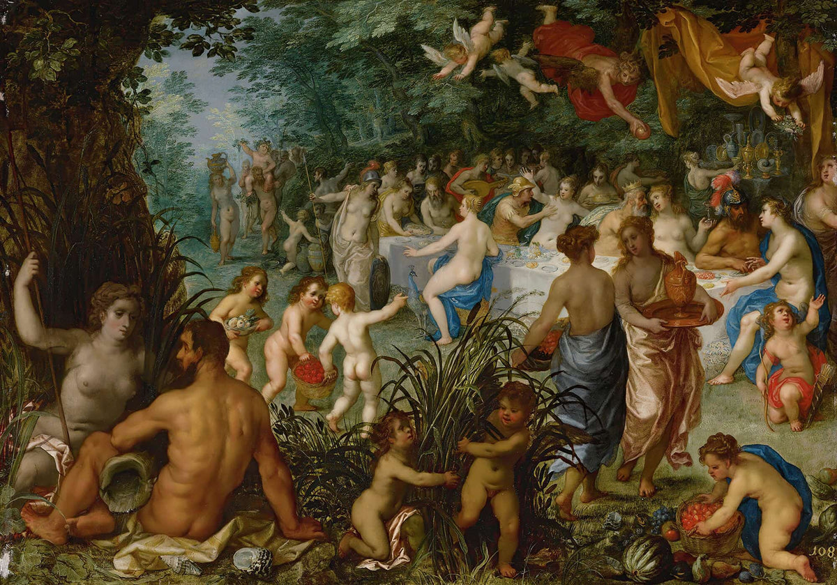Landscape With Wedding Of Peleus And Thetis by Jan Brueghel The Elder