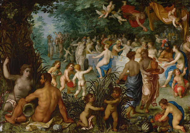 Landscape With Wedding Of Peleus And Thetis by Jan Brueghel The Elder