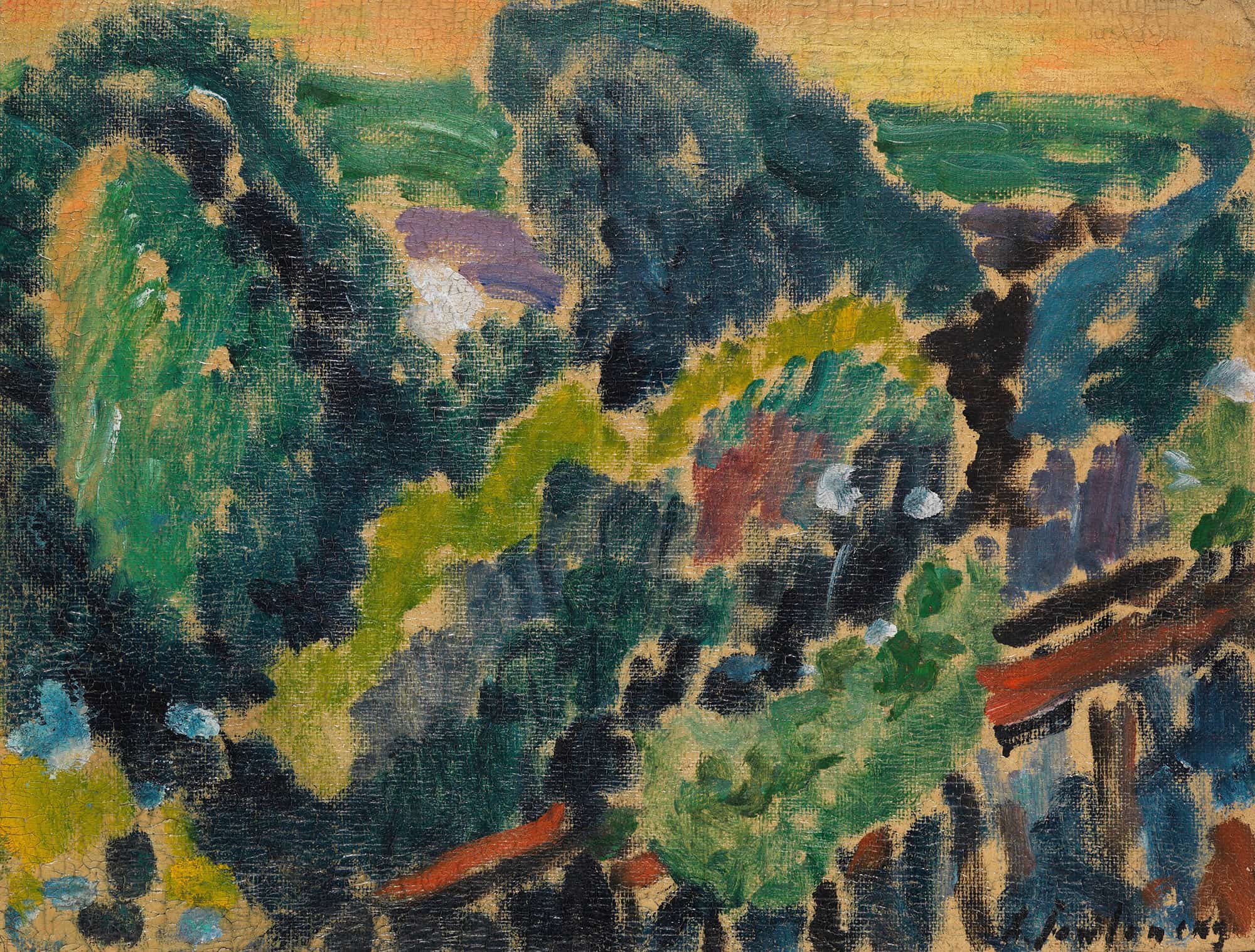 Landschaft Am Genfersee by Alexej Von Jawlensky