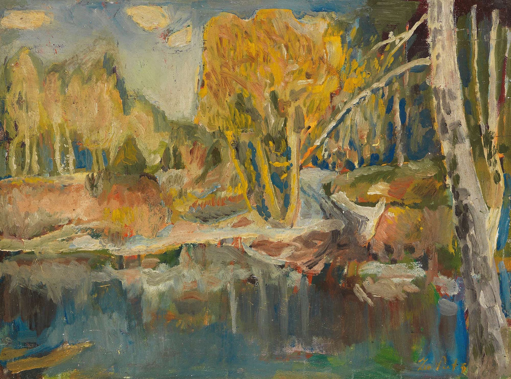 Landschaft by Leo Putz