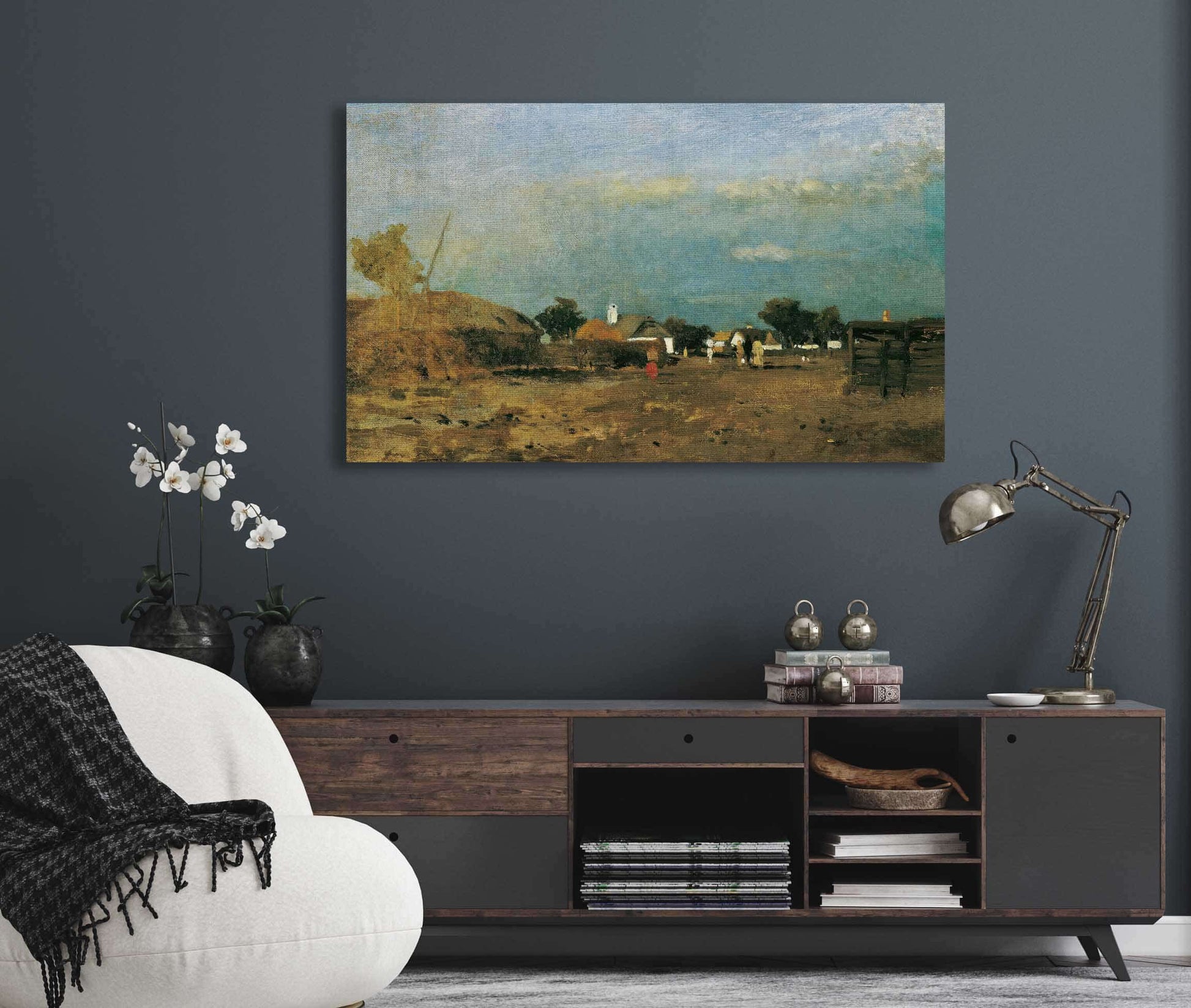 Landschaft In Der Puszta Szolnok by Tina Blau