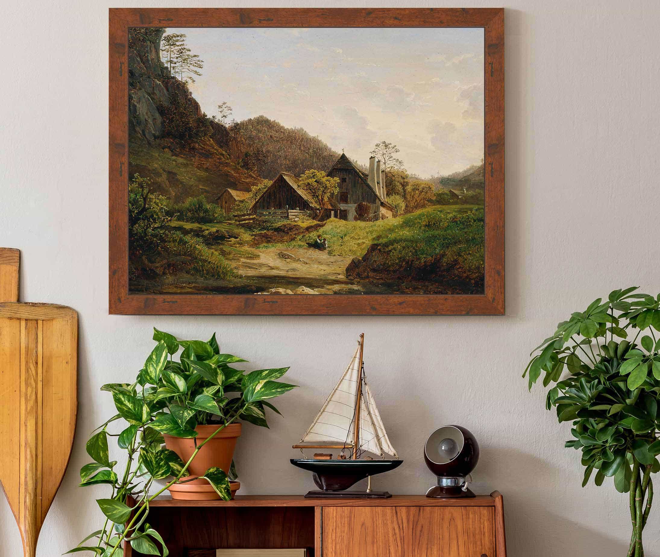 Landschaft Mit Hammerschmiede by Ferdinand Georg Waldmuller