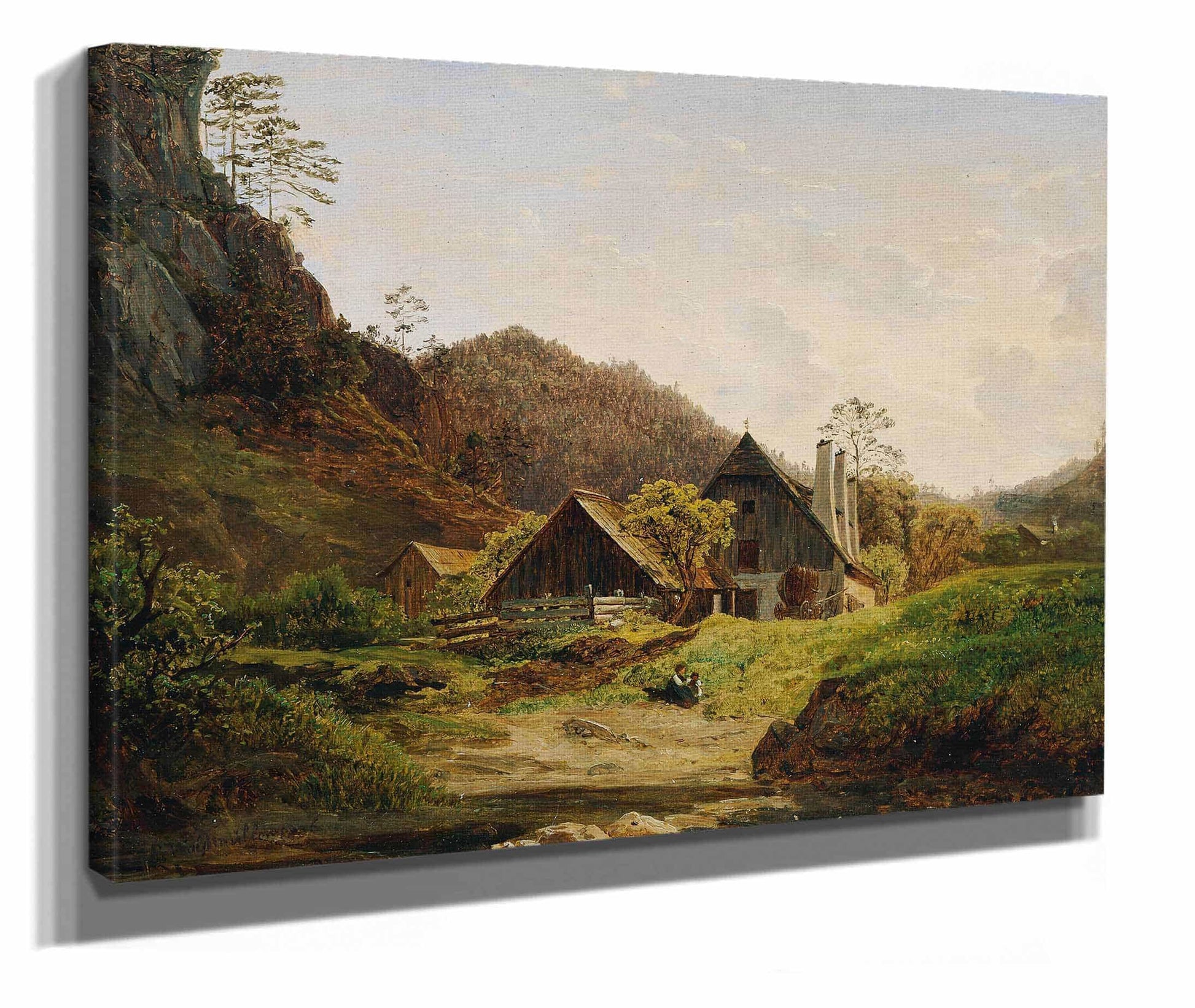 Landschaft Mit Hammerschmiede by Ferdinand Georg Waldmuller