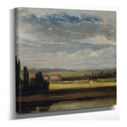 Landschaftsblick Mit Hohem Wolkenhimmel by Johan Christian Dahl