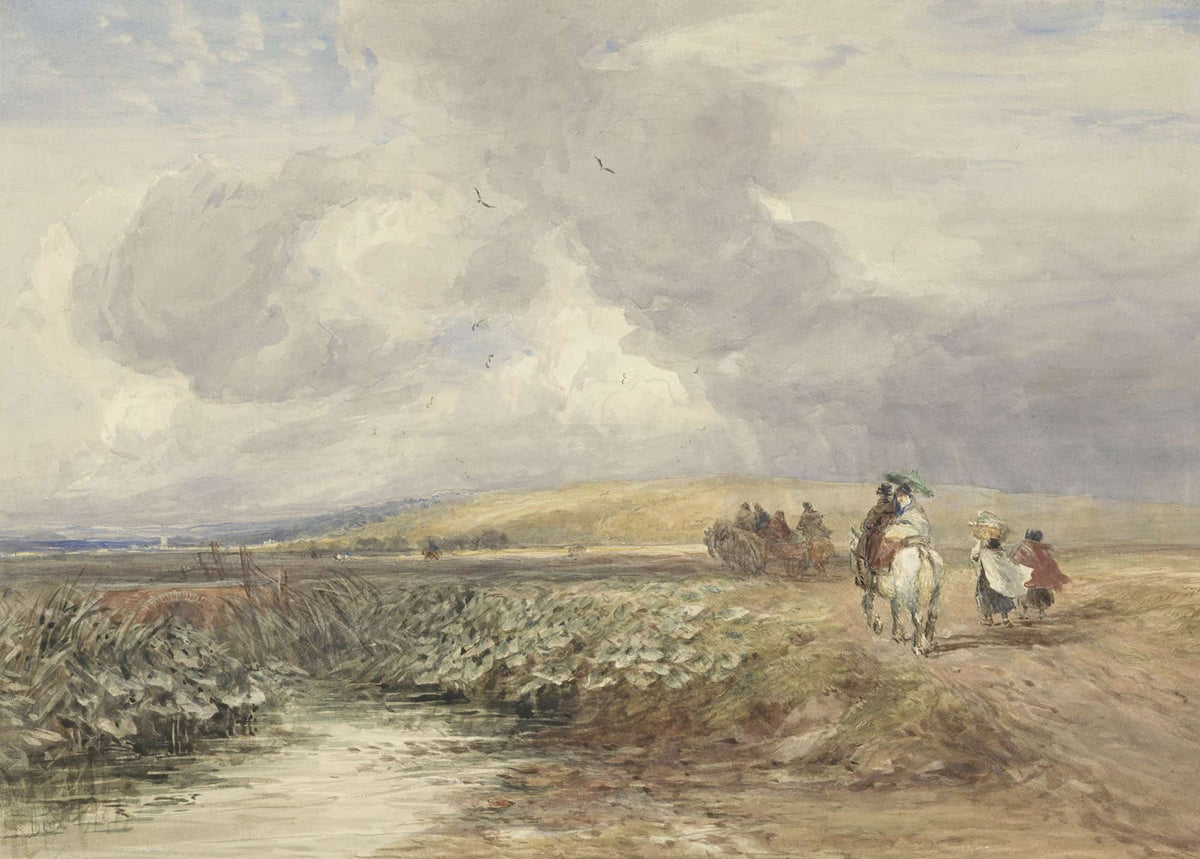 Landschap Met Reizigers by David Cox