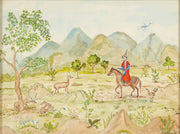Landskap Med Ryttare by Nils Dardel