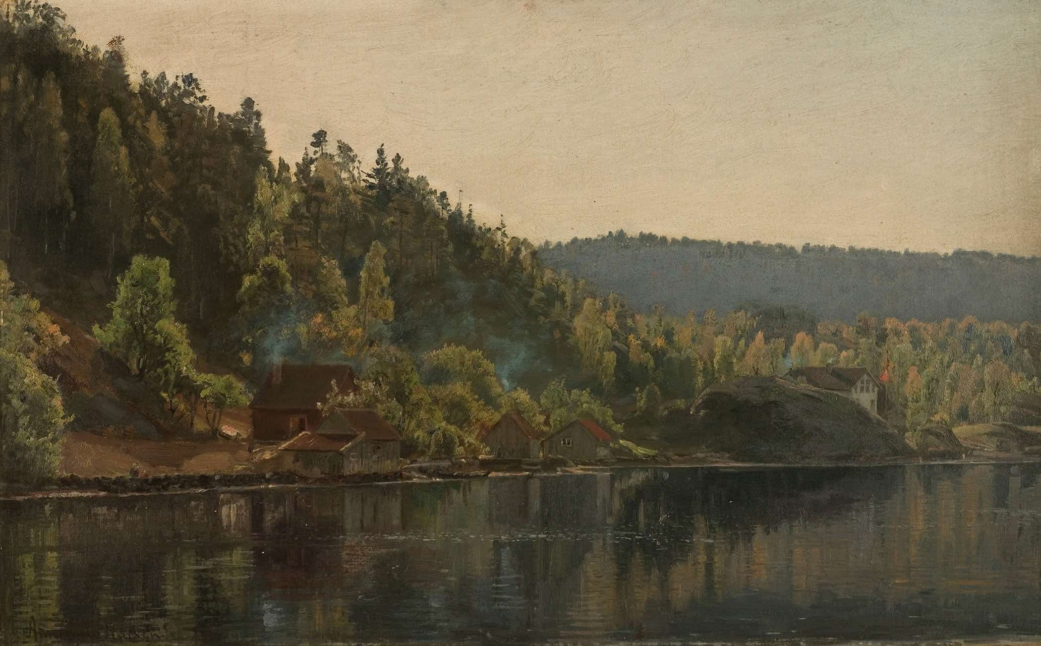 Langesand Ved Risor by Amaldus Nielsen