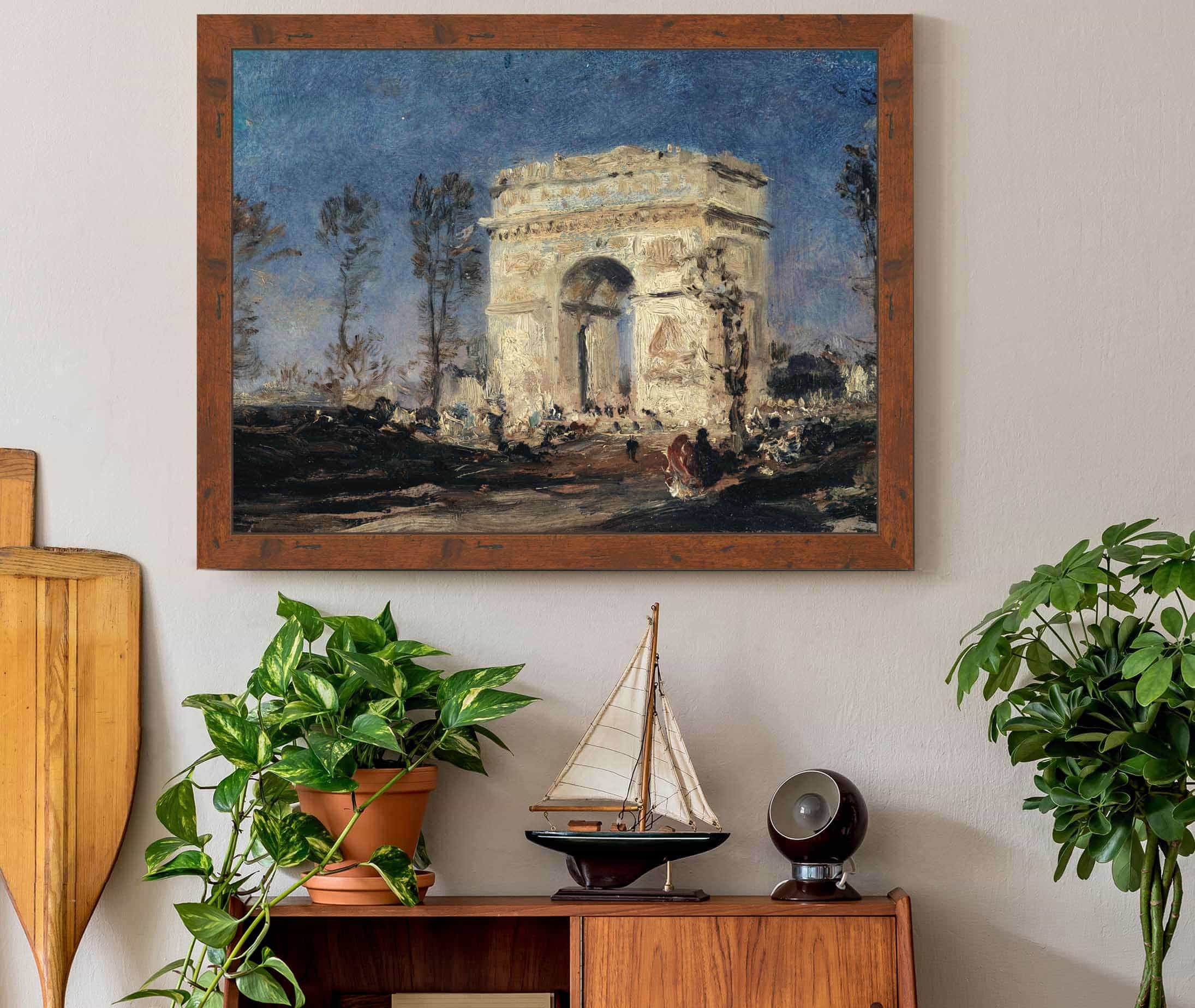 Larc De Triomphe De Letoile Eme Arrondissement by Felix Ziem