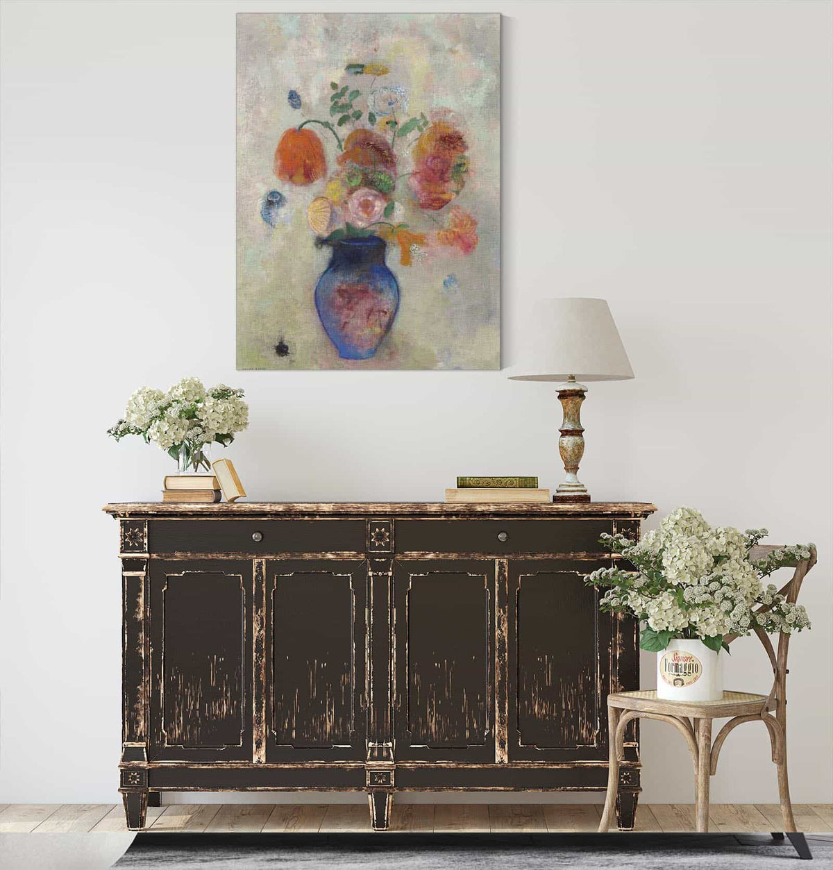 Large Vase With Flowers by Odilon Redon