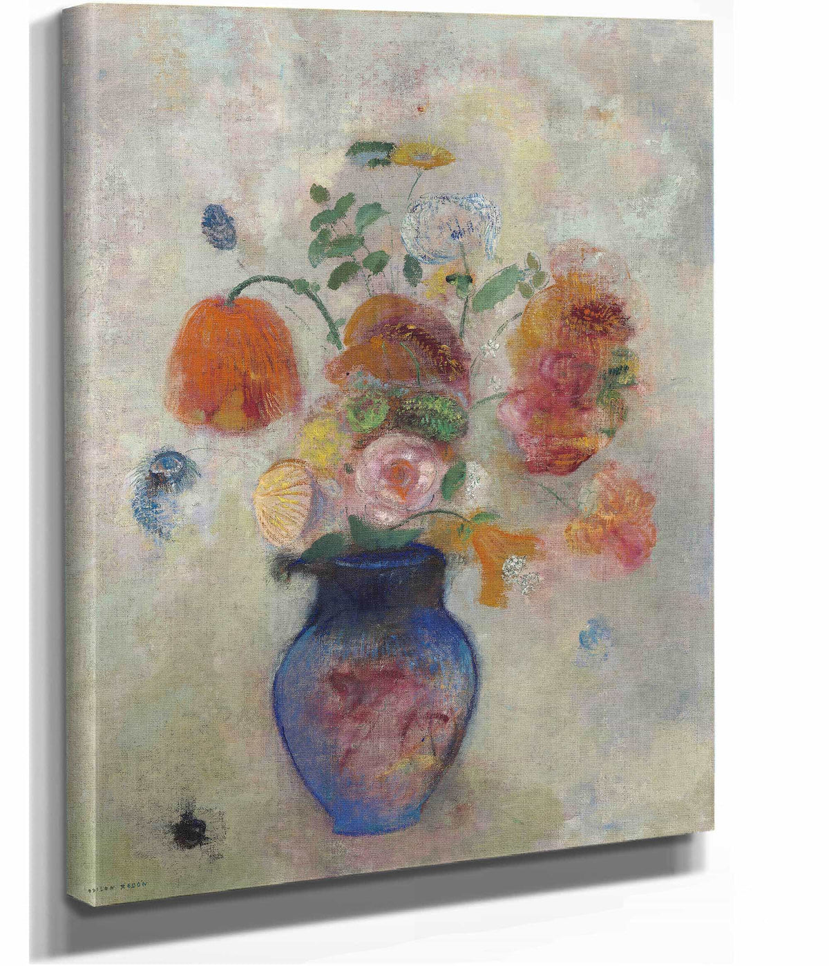 Large Vase With Flowers by Odilon Redon