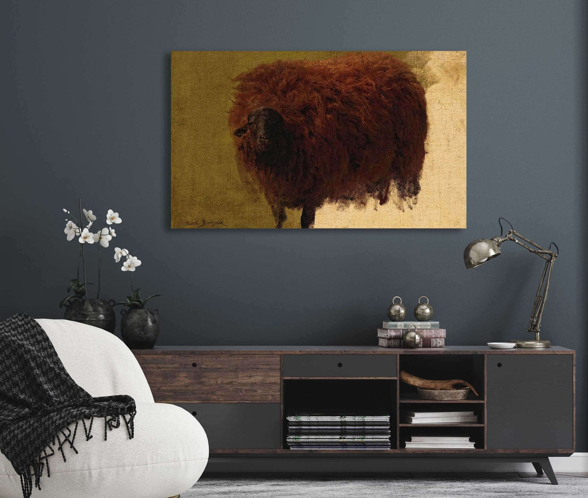 Large Wooly Sheep Wether by Rosa Bonheur