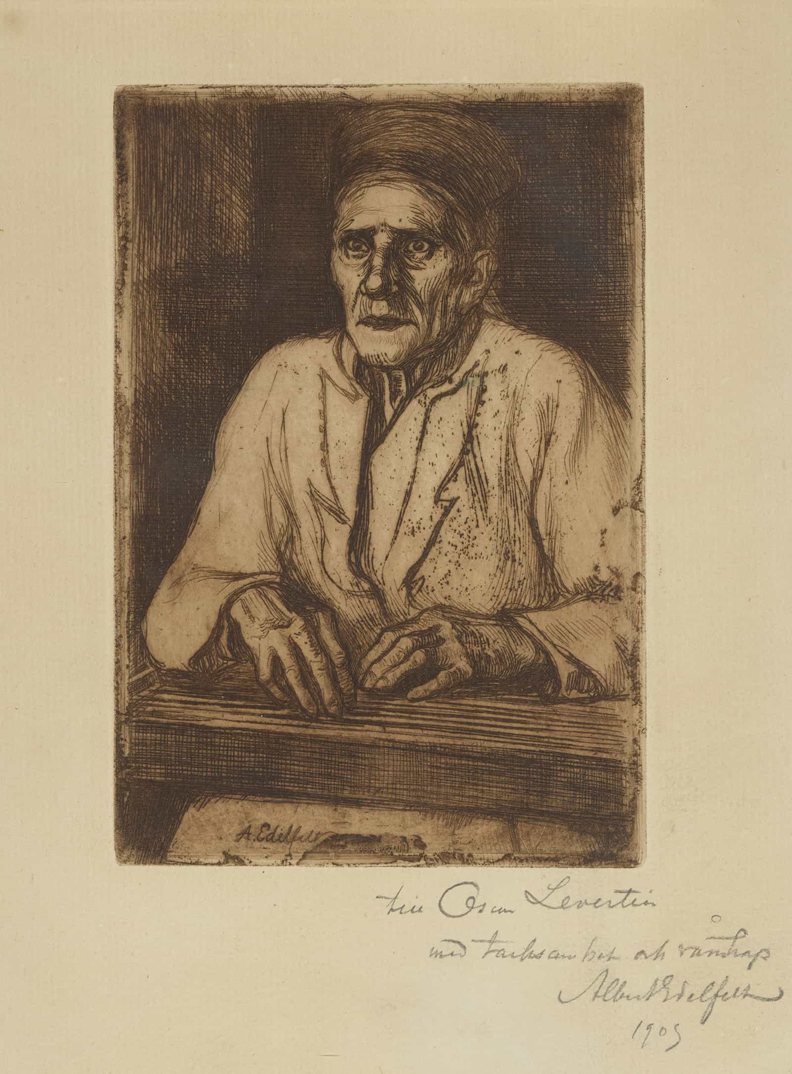 Larin Paraske With Kantele by Albert Edelfelt