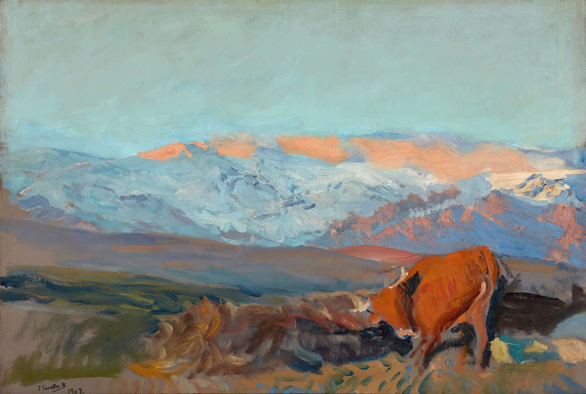 Las Zorreras Sierra De Guadarrama by Joaquin Sorolla
