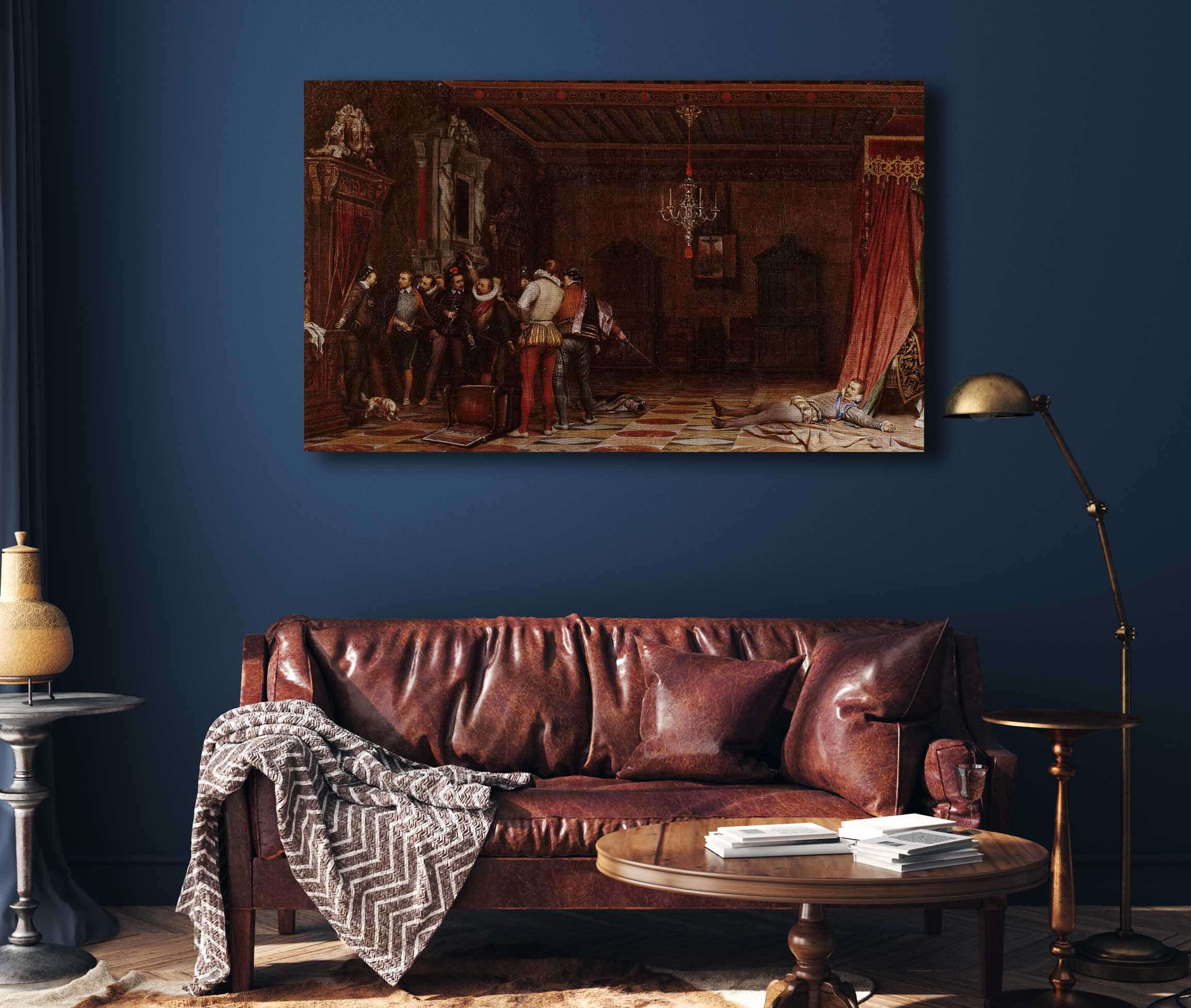 Lassassinat Du Duc De Guise Au Chateau De Blois En by Paul Delaroche