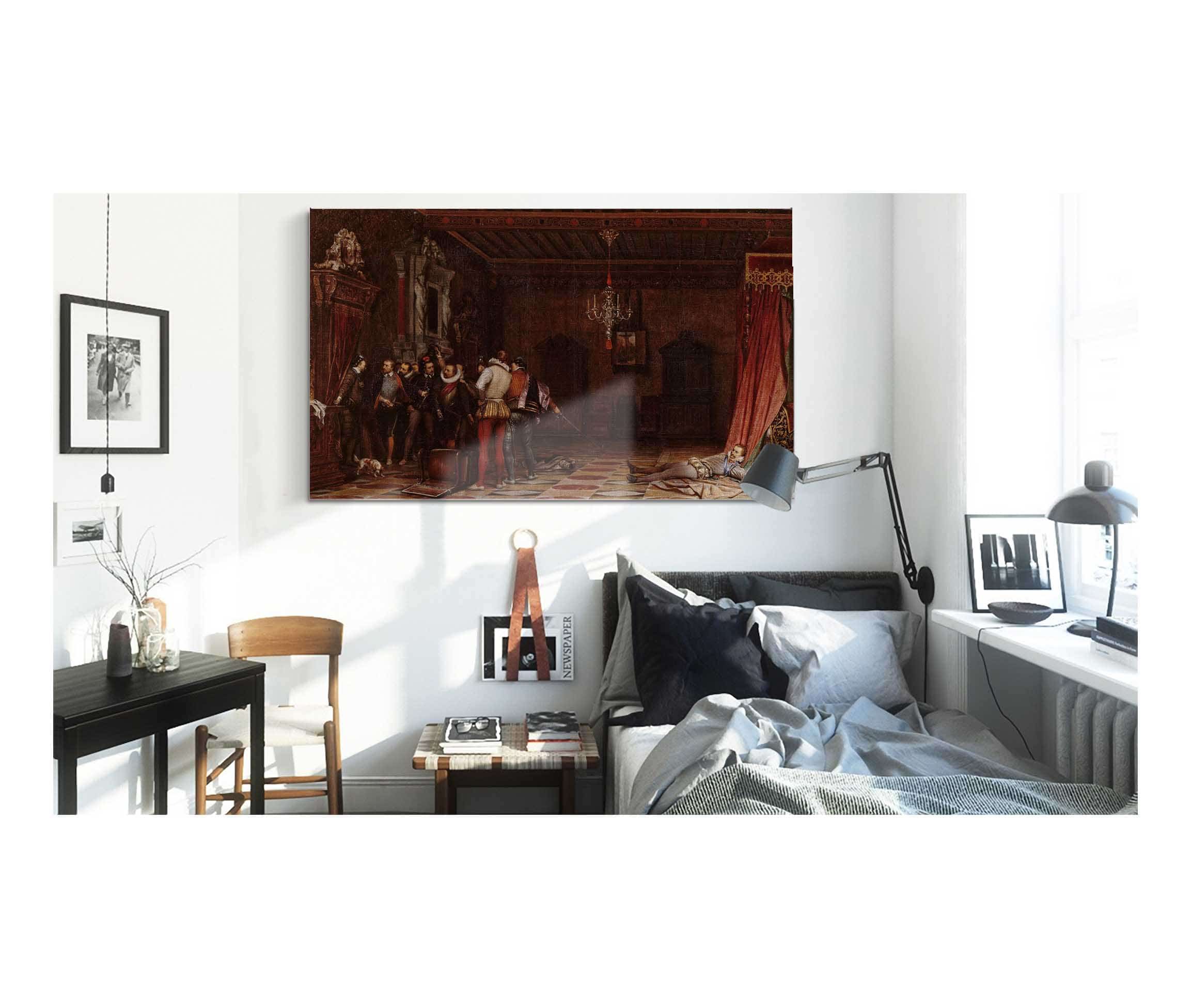 Lassassinat Du Duc De Guise Au Chateau De Blois En by Paul Delaroche
