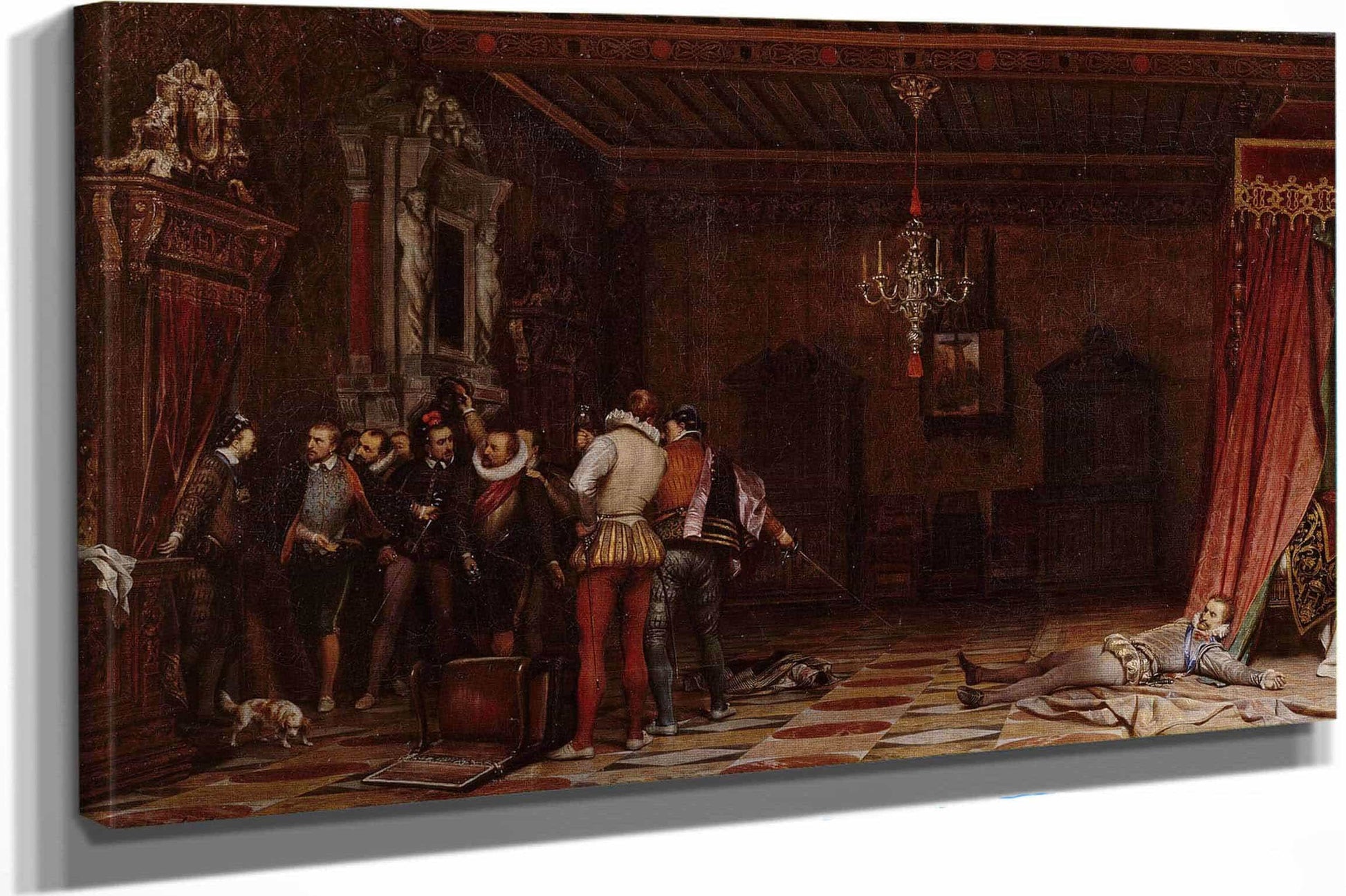 Lassassinat Du Duc De Guise Au Chateau De Blois En by Paul Delaroche