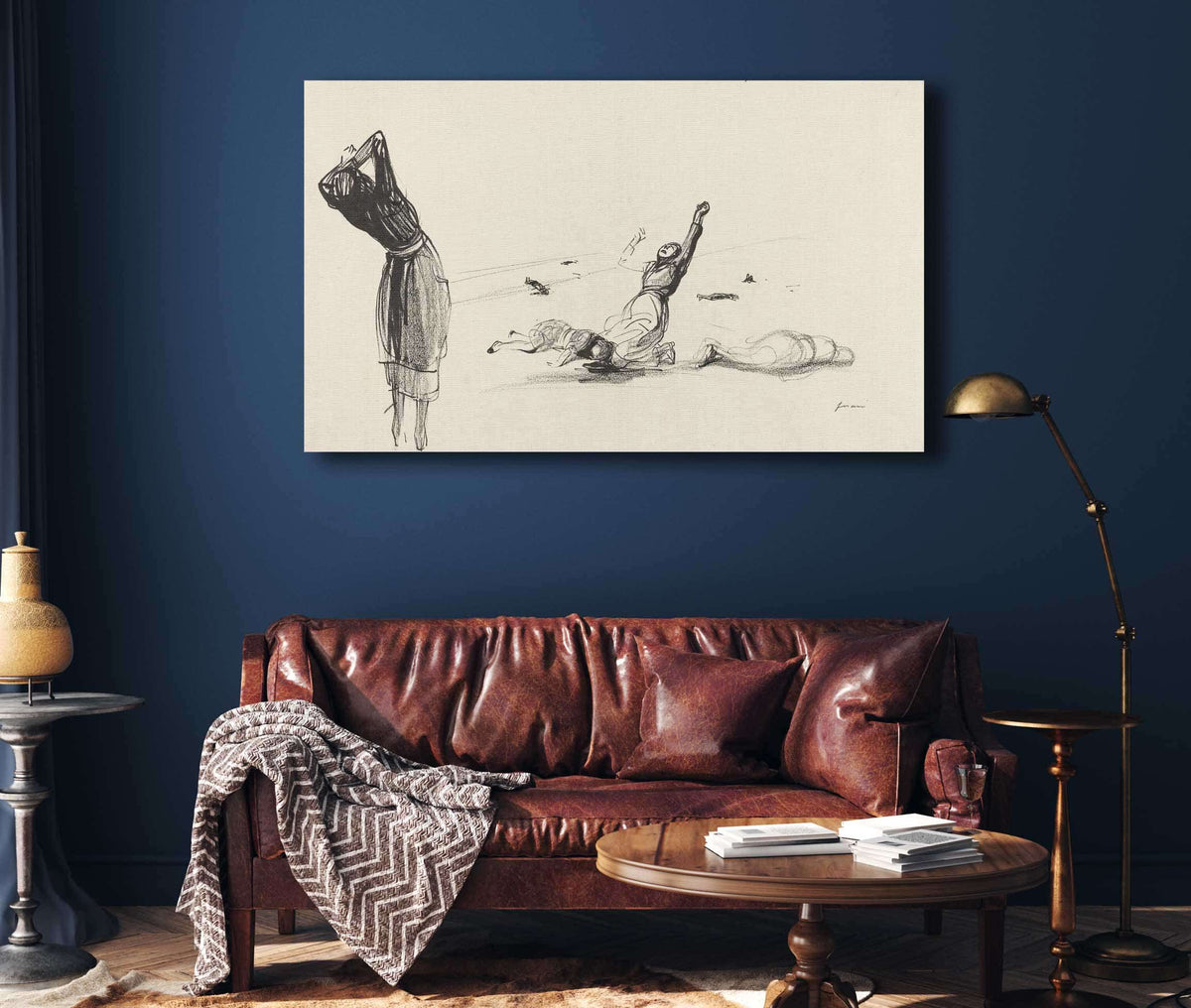 Lattaque Dune Place Forte Anglaise Probably by Jean Louis Forain