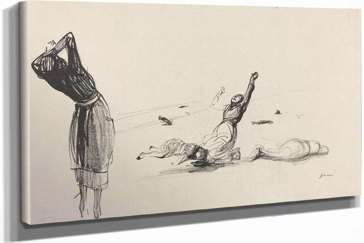 Lattaque Dune Place Forte Anglaise Probably by Jean Louis Forain