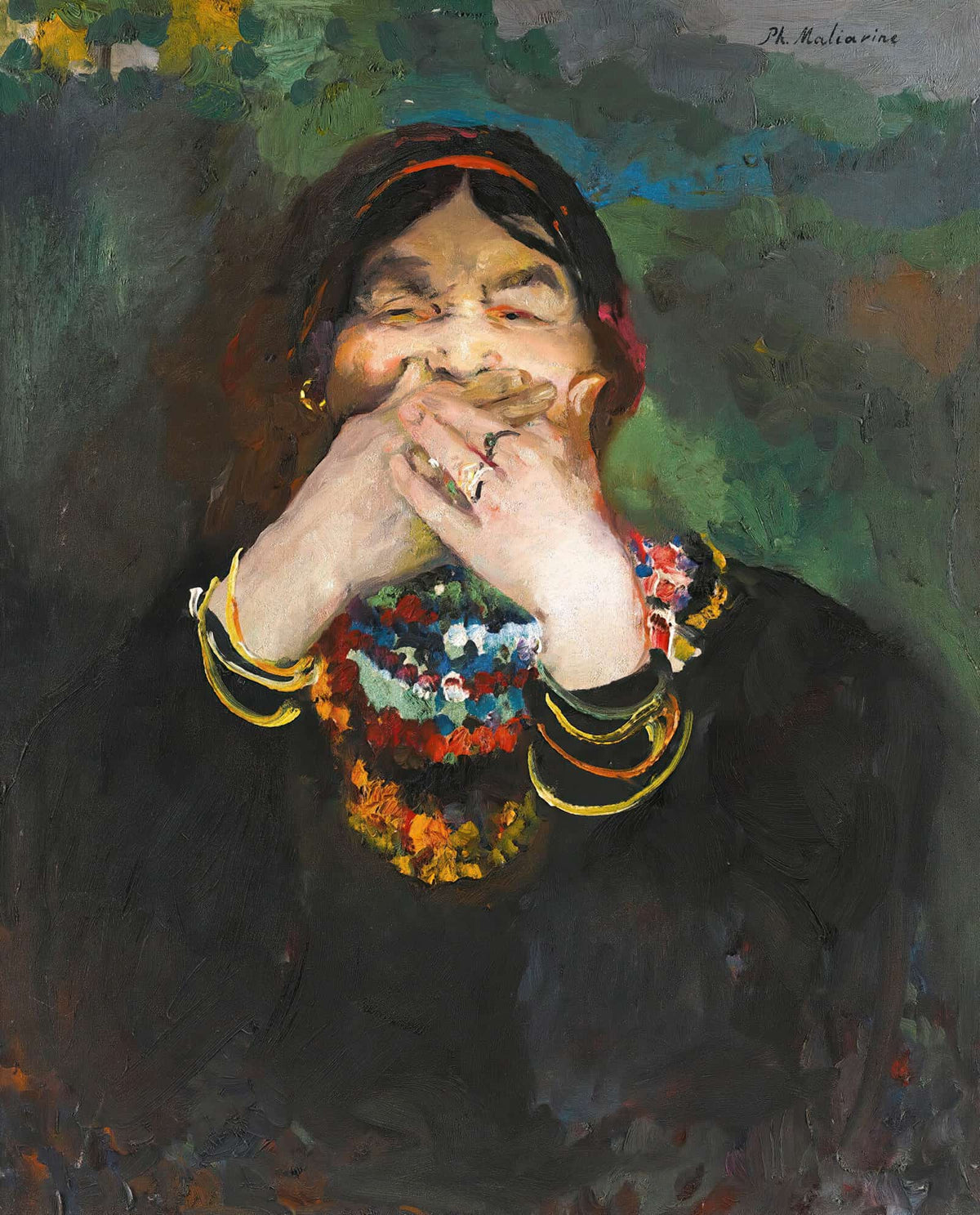 Laughing Baba by Filipp Malyavin