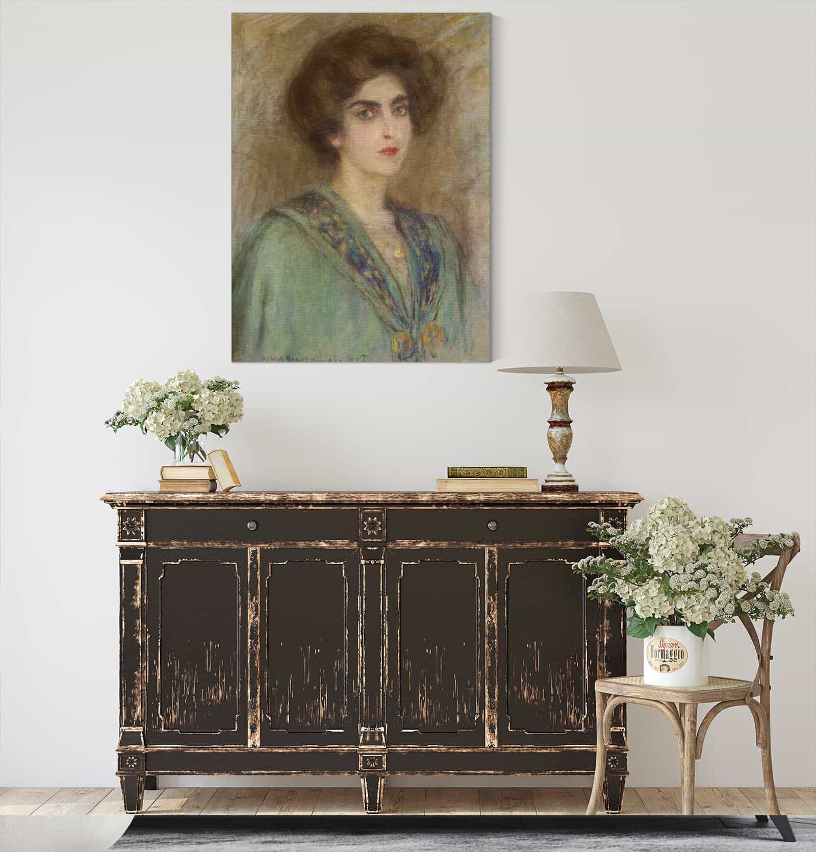 Laura In Green Cape by Alice Pike Barney
