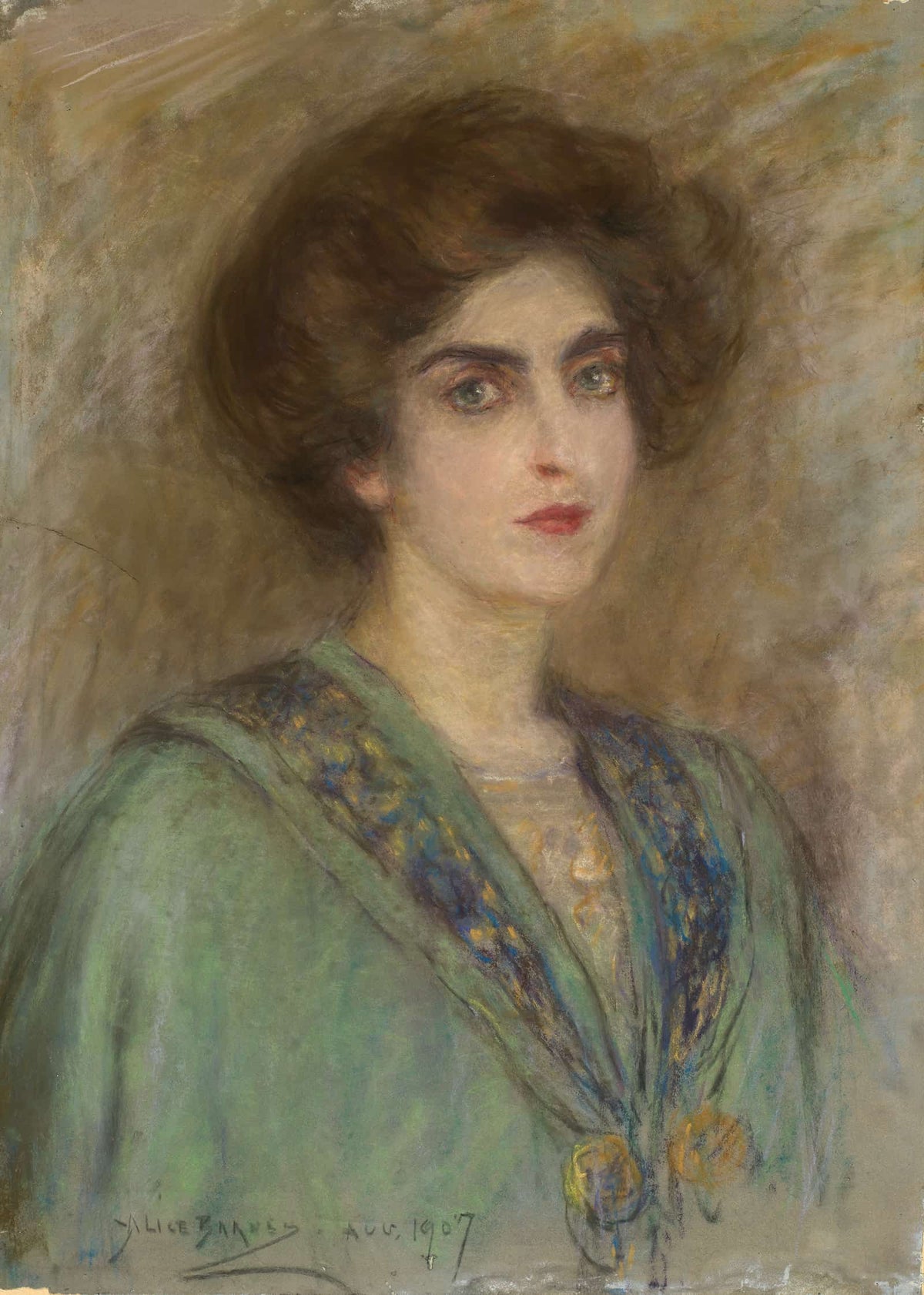 Laura In Green Cape by Alice Pike Barney