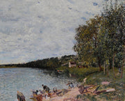 Lavandieres Pres De Champagne by Alfred Sisley
