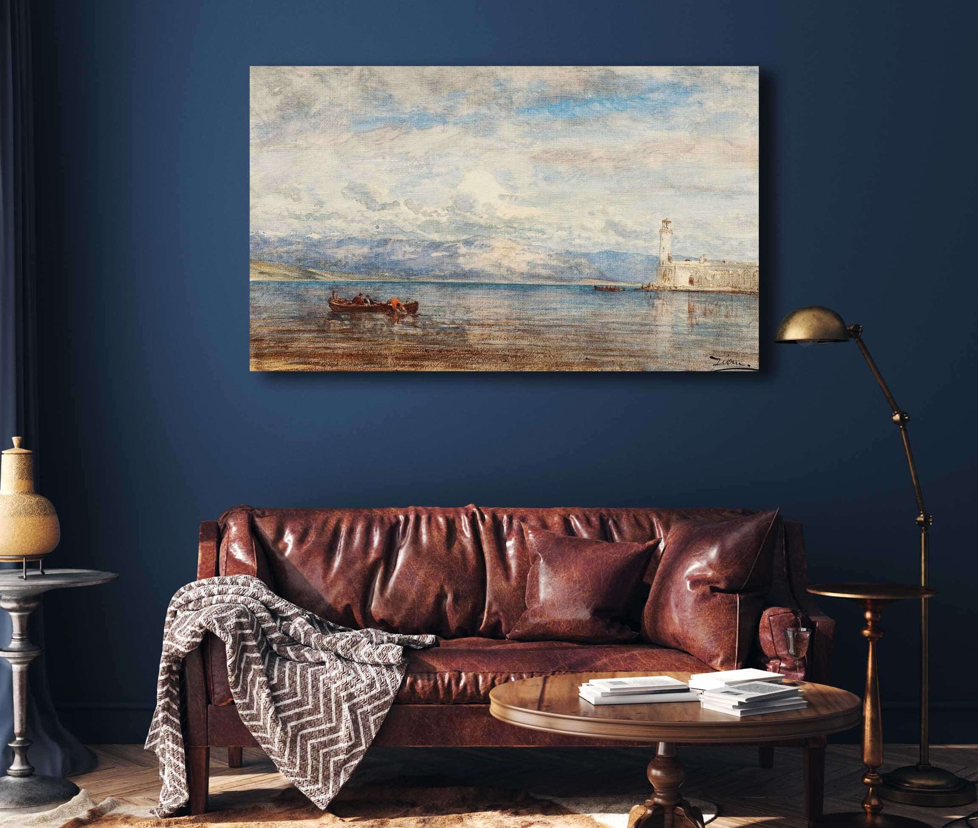 Lavant Port De Martigues by Felix Ziem