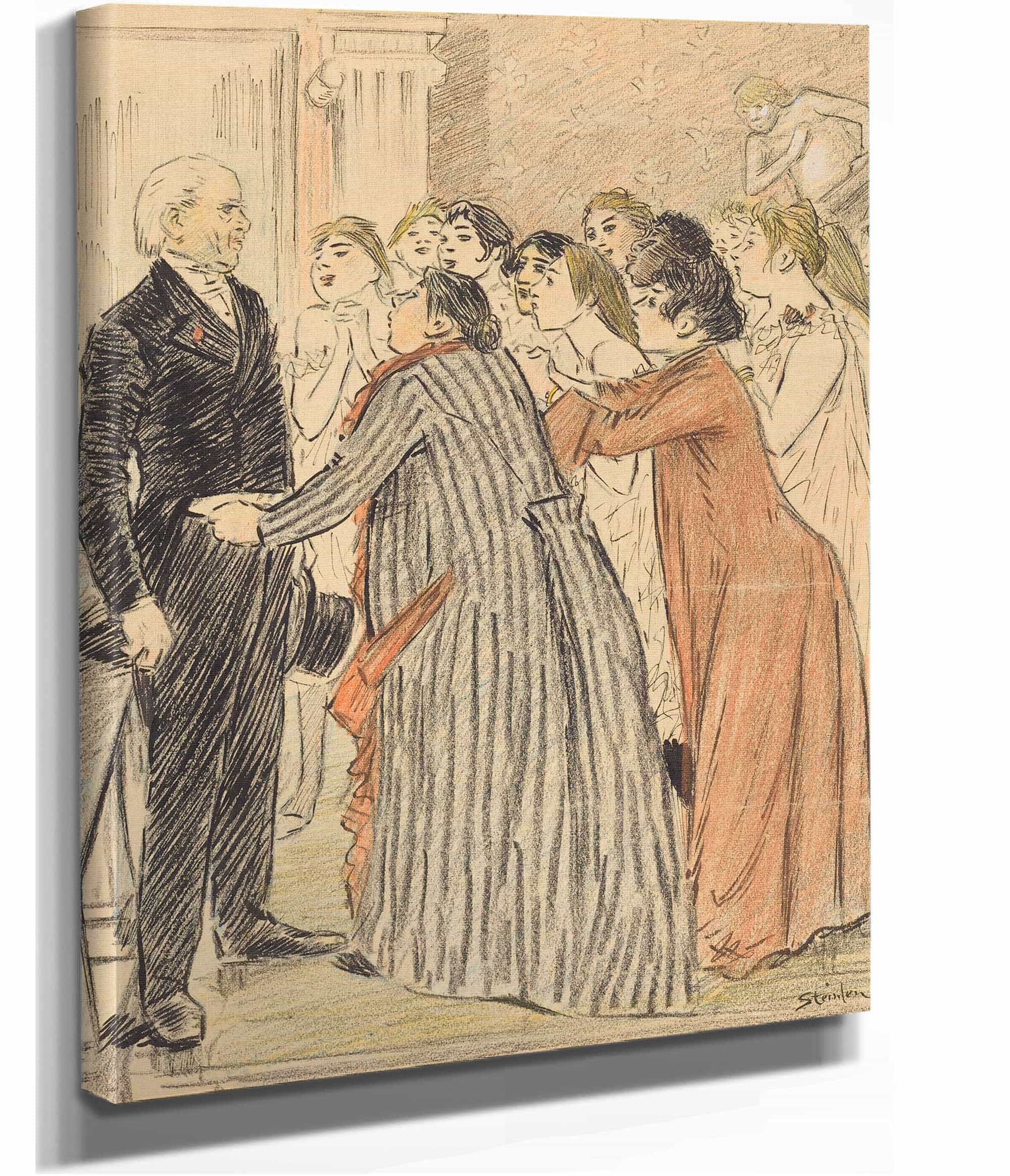 Laventure Du Vieux Doyen The Adventure Of The Old Dean by Theophile Alexandre Steinlen