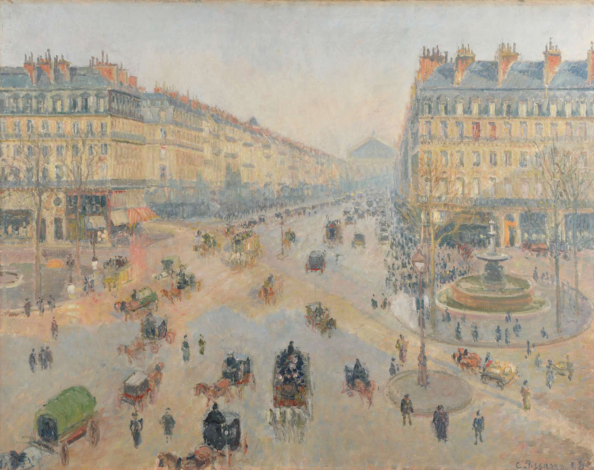 Lavenue De Lopera by Camille Pissarro