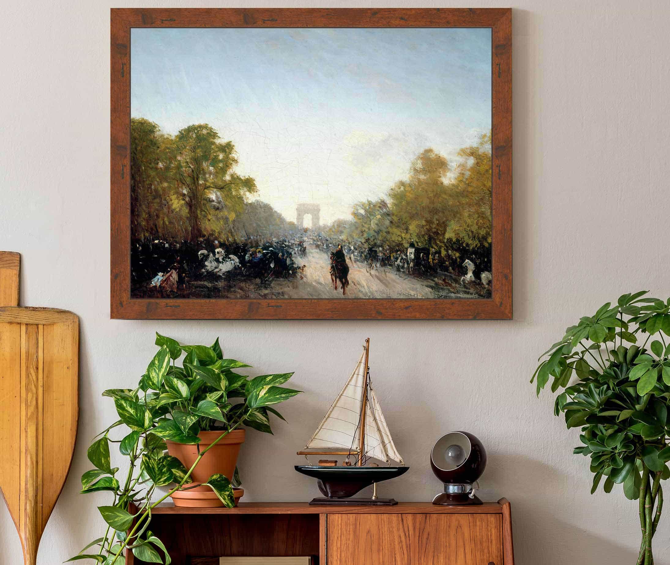Lavenue Des Champs Elysees by Felix Ziem