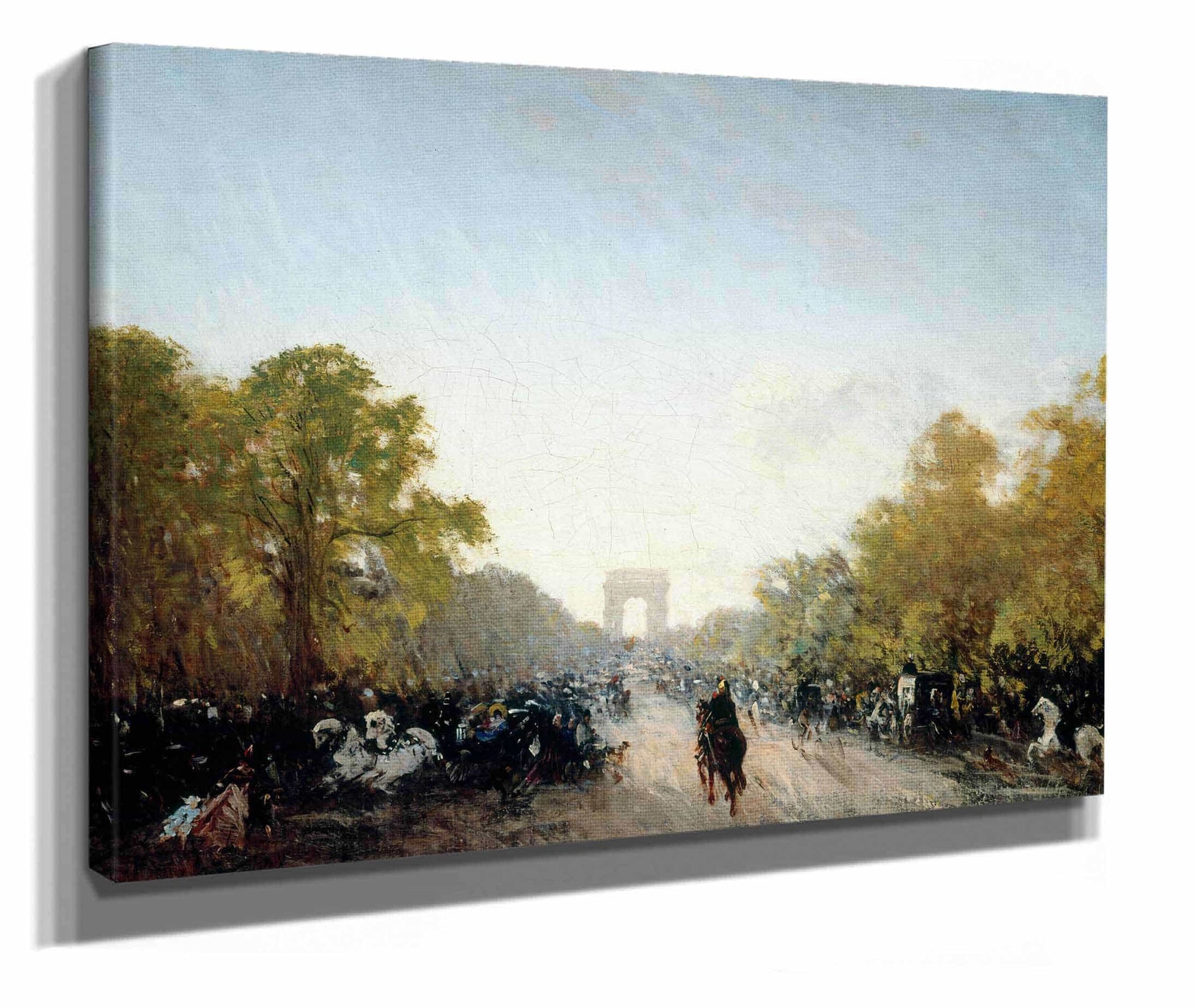 Lavenue Des Champs Elysees by Felix Ziem