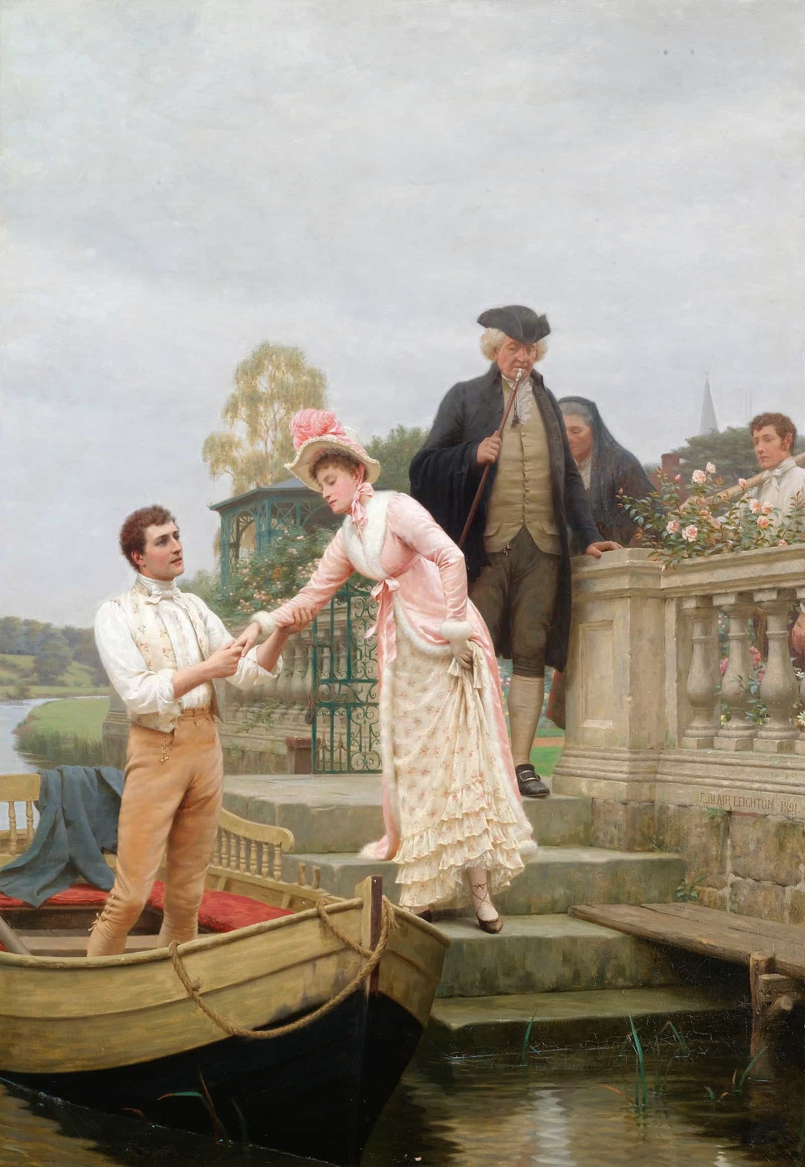 Lay Thy Sweet Hand In Mine And Trust In Me by Edmund Blair Leighton