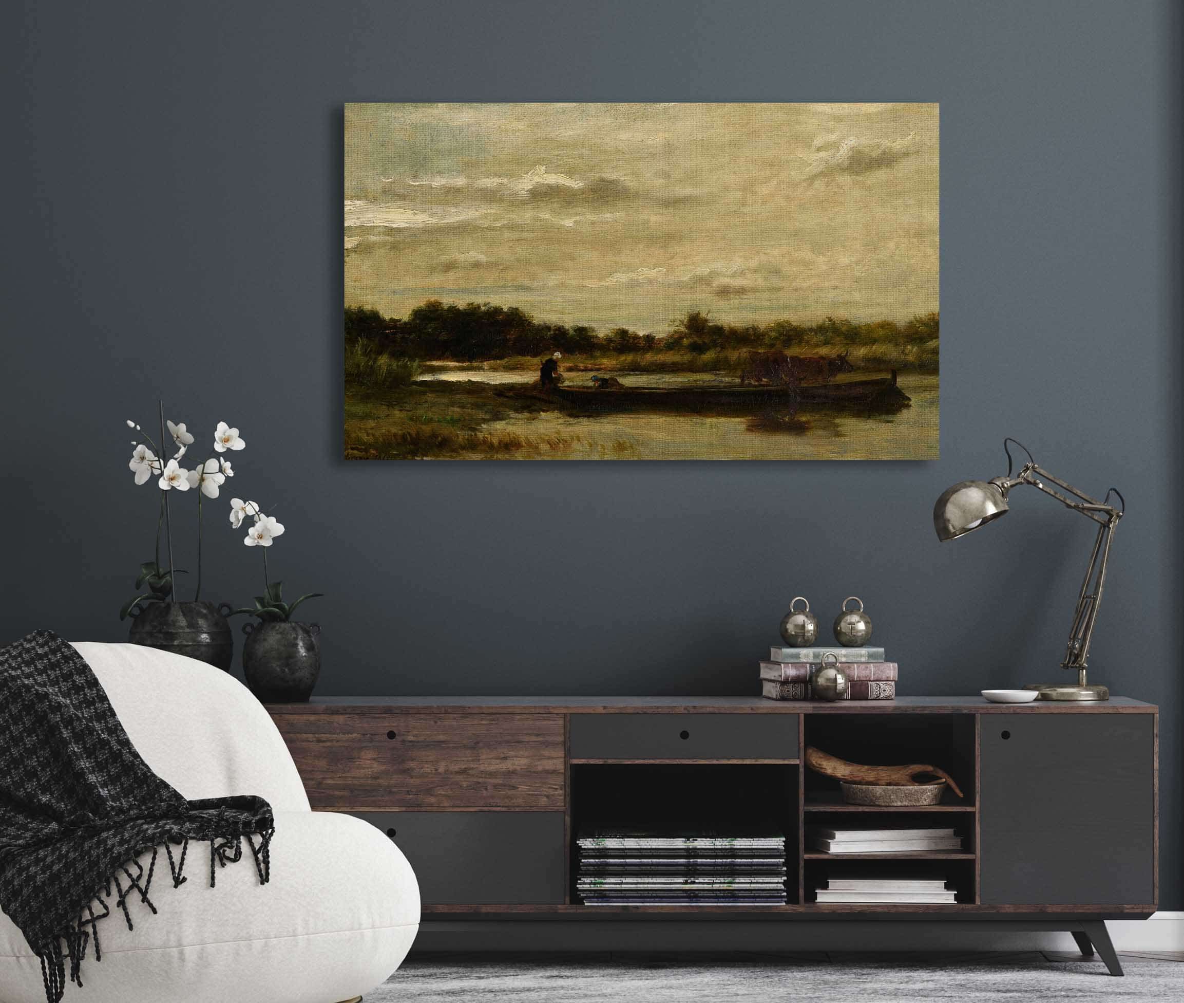 Le Bac by Charles Francois Daubigny