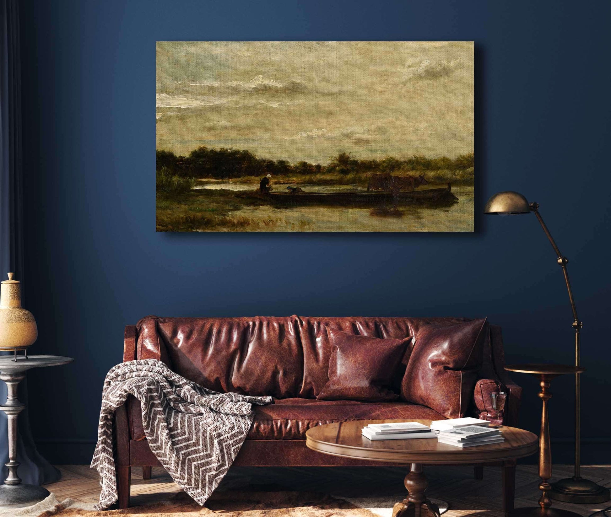 Le Bac by Charles Francois Daubigny