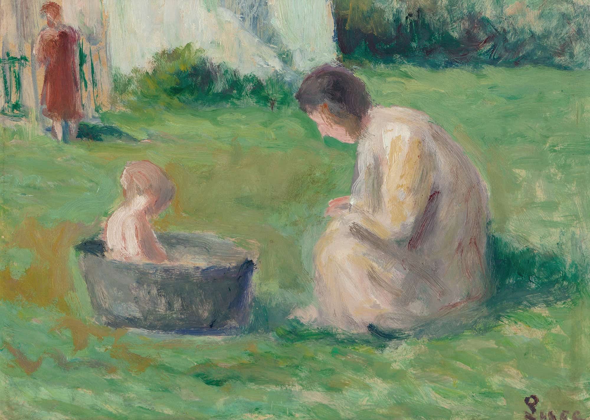 Le Bain Du Bebe by Maximilien Luce