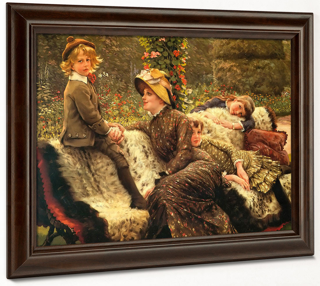 Le Banc De Jardin By James Tissot