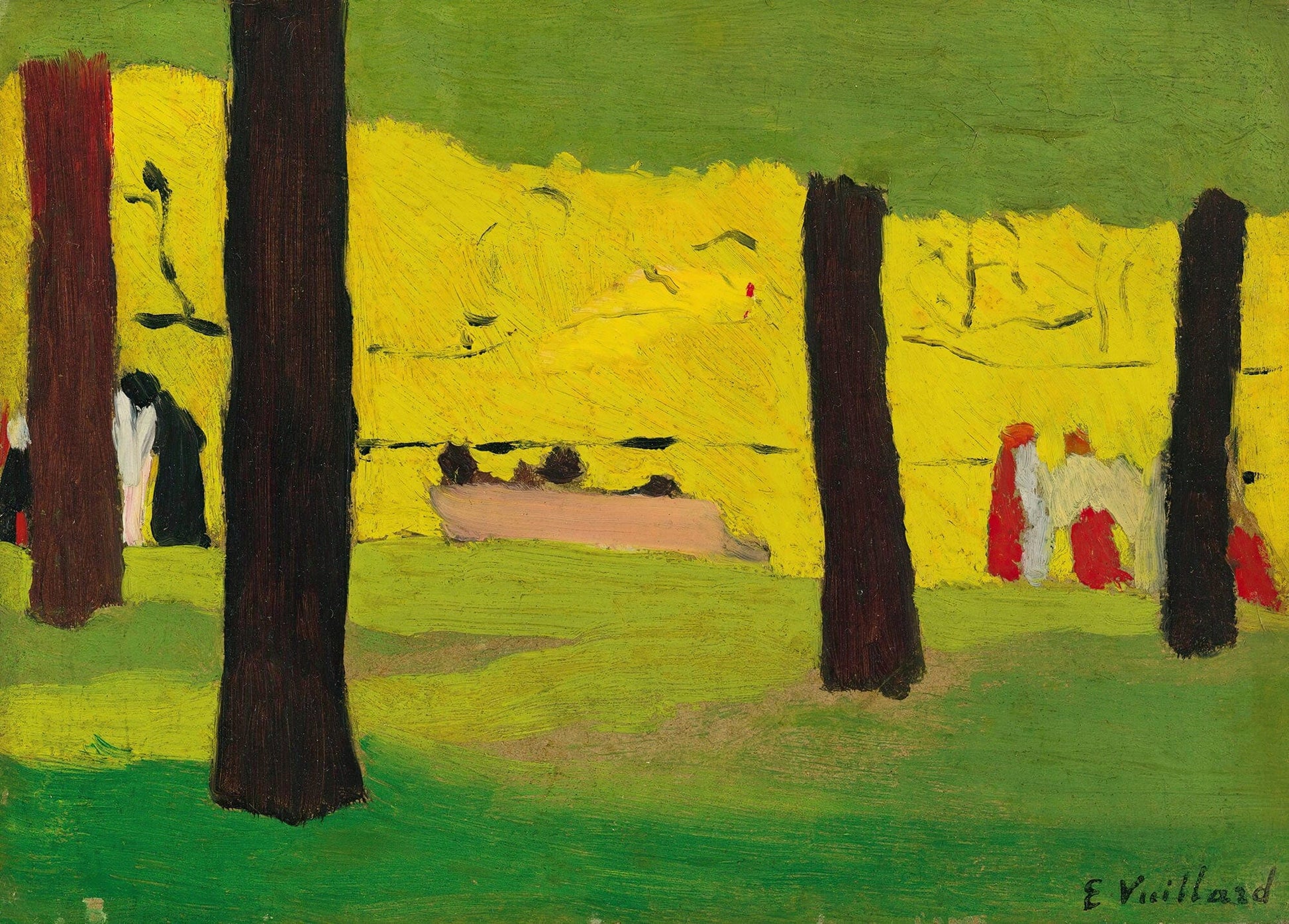 Le Banc Rose by Edouard Vuillard