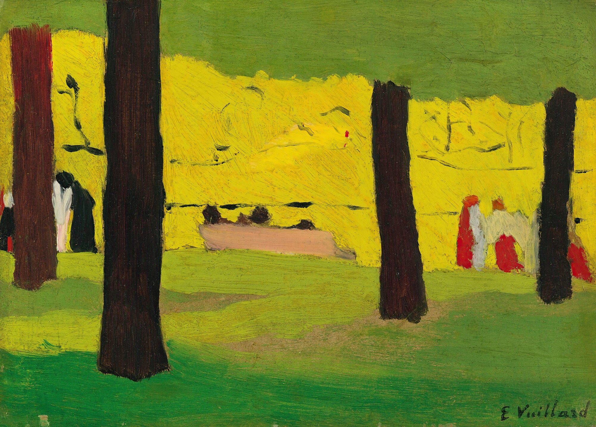 Le Banc Rose by Edouard Vuillard