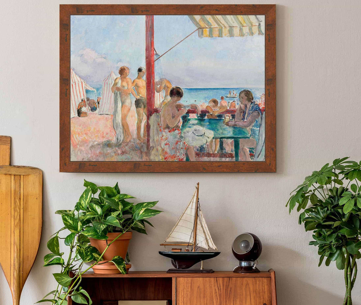 Le Bar Sur La Plage by Henri Lebasque