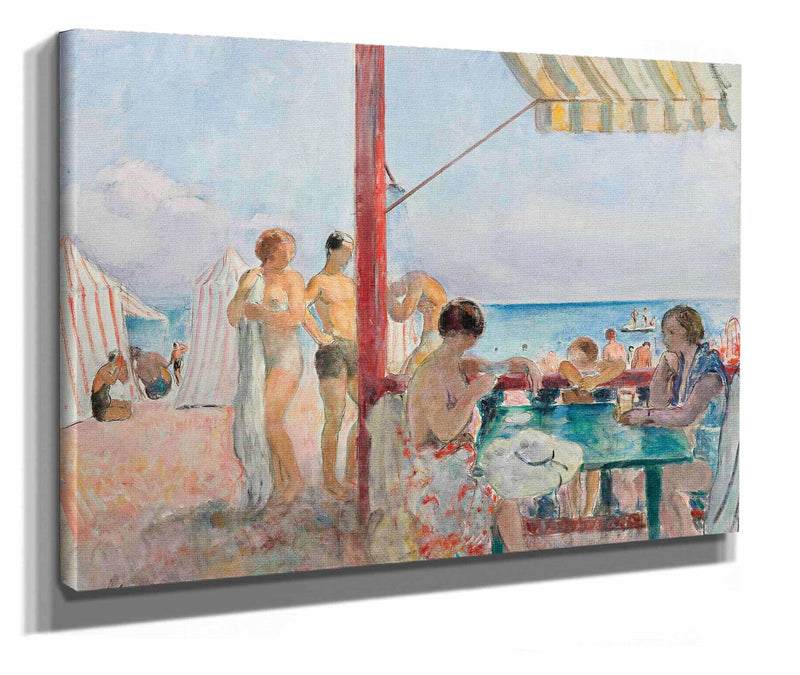 Le Bar Sur La Plage by Henri Lebasque