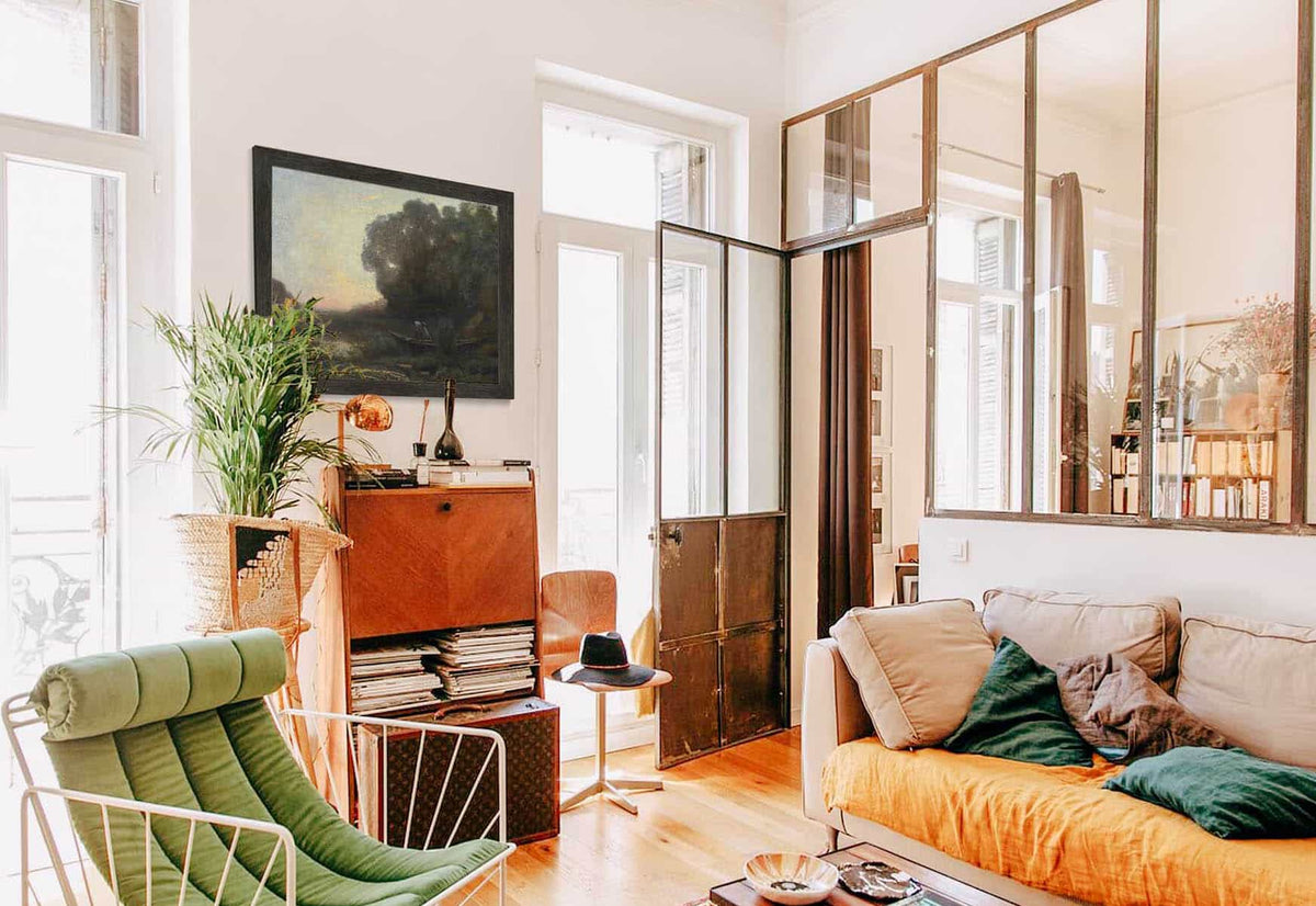 Le Batelier A La Rive Soleil Couchant by Jean Baptiste Camille Corot