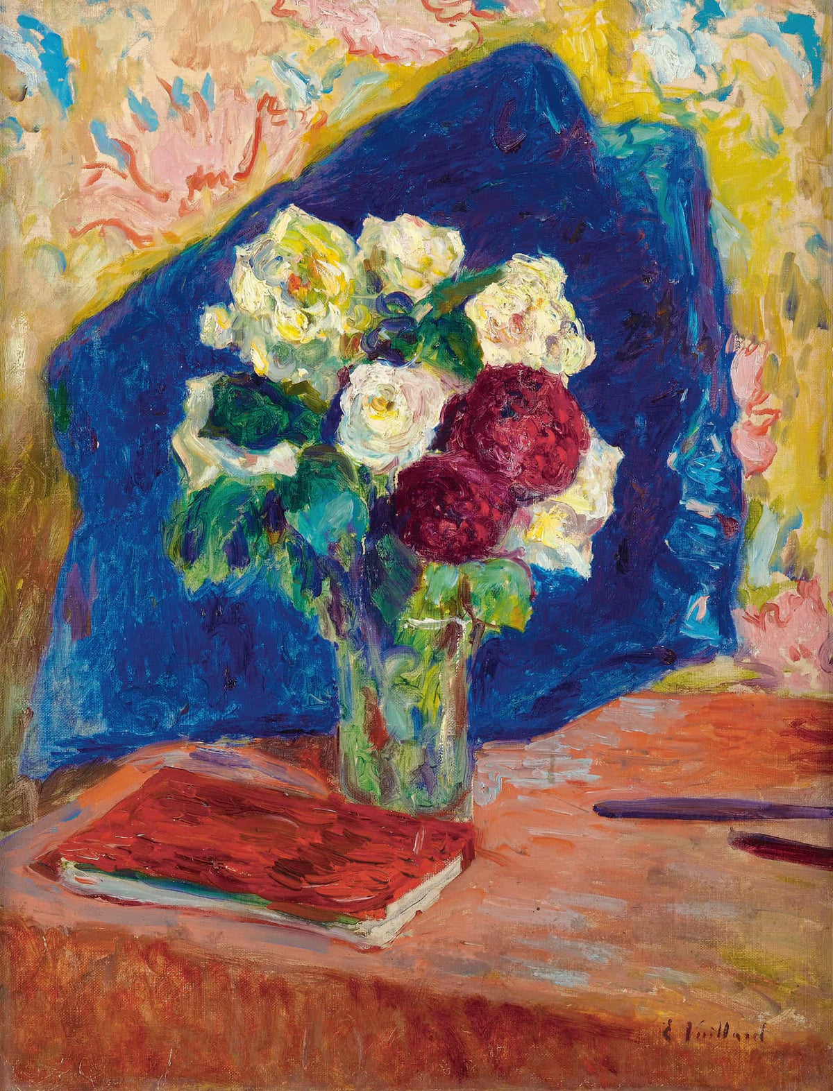 Le Bouquet Et Le Livre by Edouard Vuillard