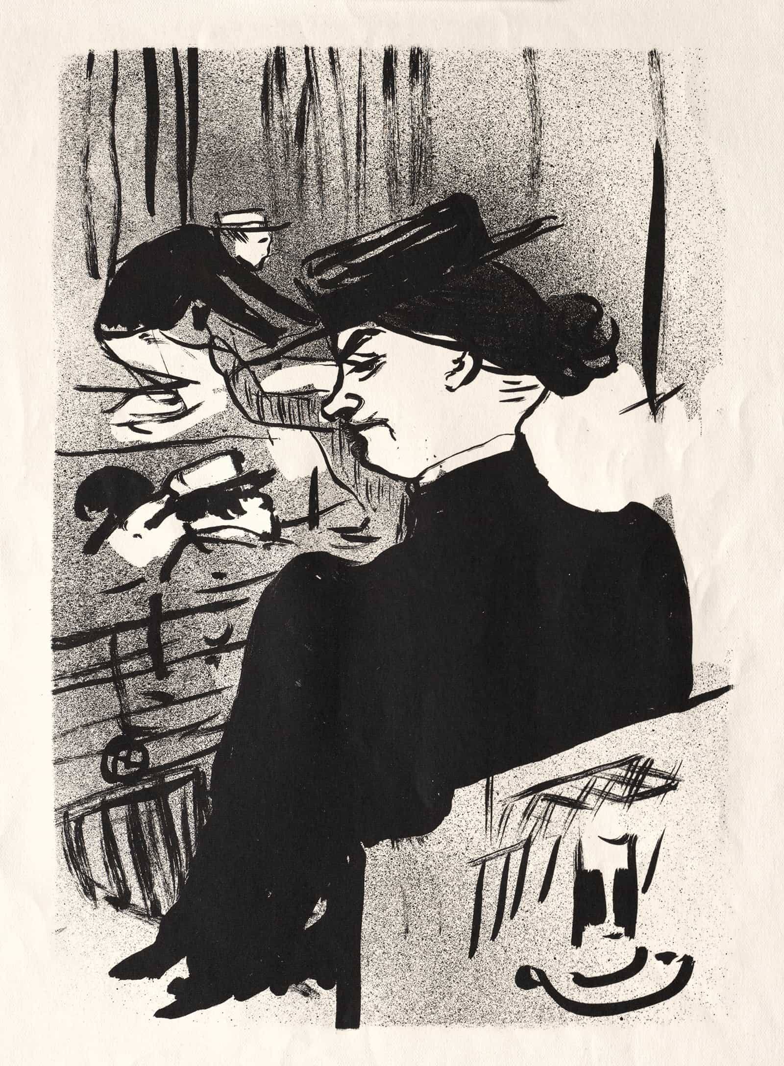 Le Cafe Concertune Spectatrice by Henri De Toulouse Lautrec