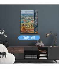 Le Cannet Le Rideau Bleu by Henri Lebasque