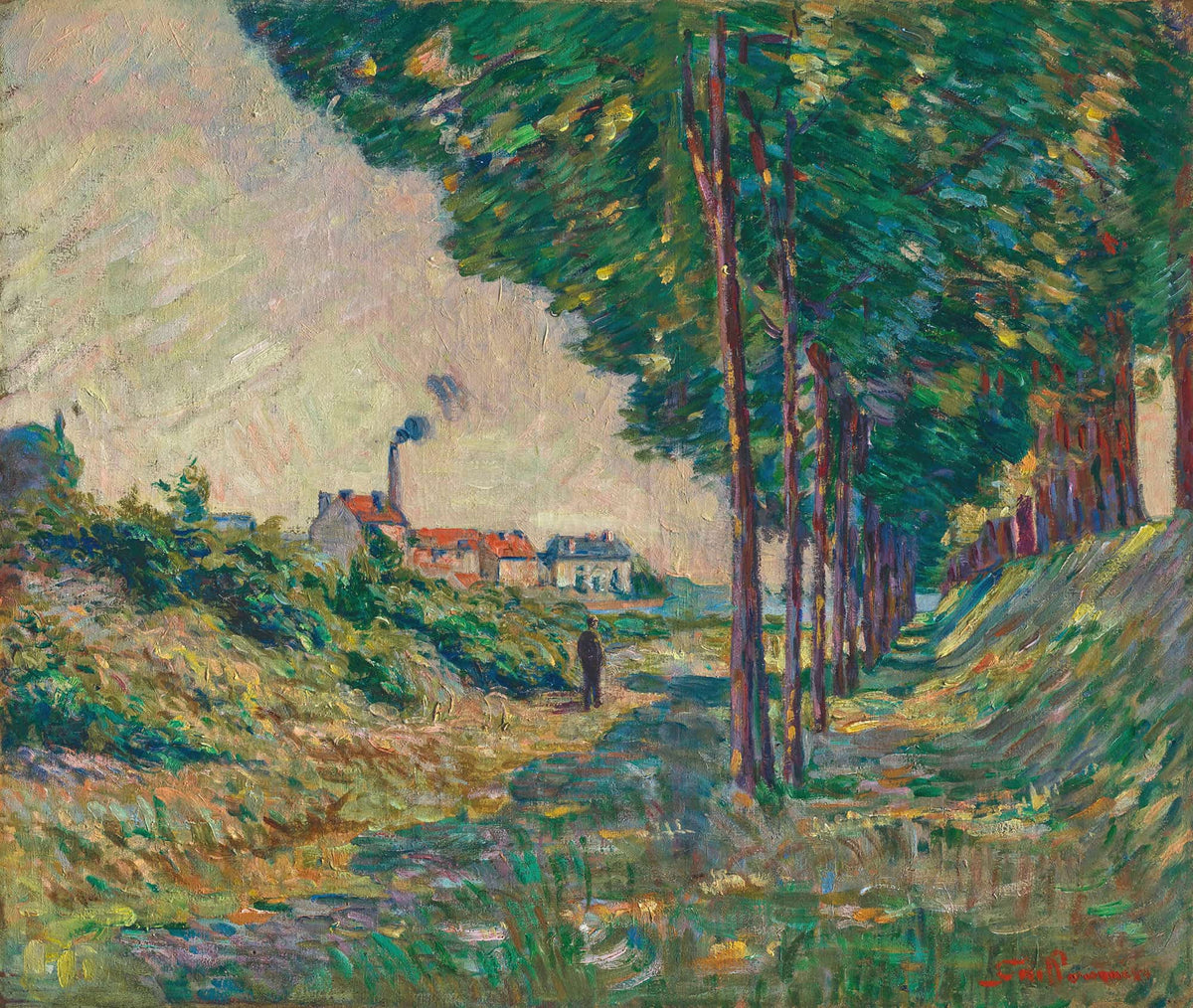 Le Chemin De Halage A Charenton Ile De France by Armand Guillaumin