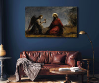 Le Christ Au Jardin Des Oliviers by Jean Baptiste Camille Corot